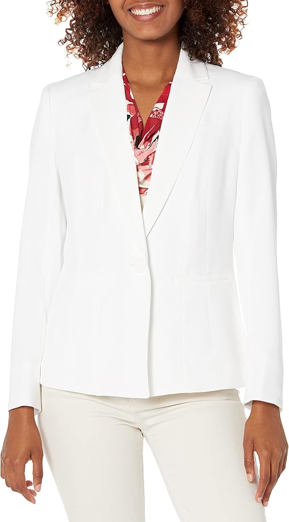 Kasper Women's Stretch Crepe One-Button Blazer