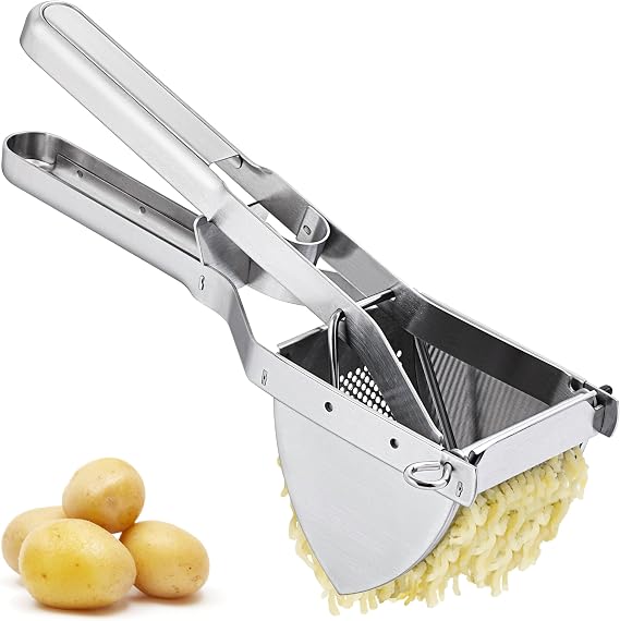 MyLifeUNIT Potato Ricer, Stainless Steel Potato Masher & Squeezer, Extra Large Capacity Ricer for Mashed Potatoes, Ergonomic Comfort Grip