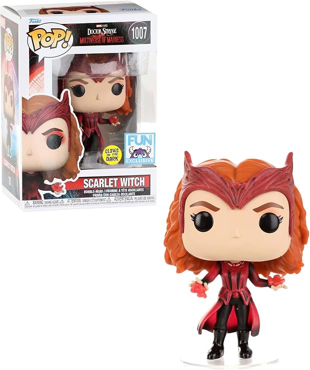Funko Pop! Marvel: Doctor Strange in The Multiverse of Madness - Scarlet Witch (Glows in The Dark) (Special Edition) #1007 Bobble-Head Vinil Figür
