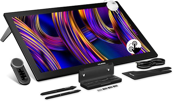 HUION KAMVAS Pro 27 (144Hz) 4K UHD Touchscreen Drawing Tablet, PenTech 4.0