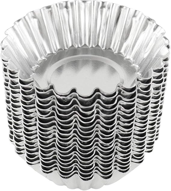 20Pcs Egg Tart Molds for Baking, Mini Tart Pan 2.75 Inch