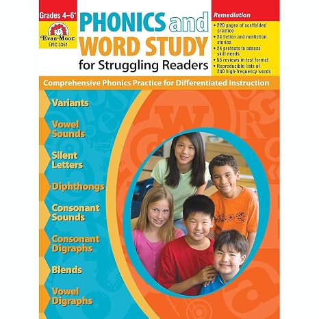 Evan-Moor EMC3361 Phonics and Word Study for Struggling Readers Book