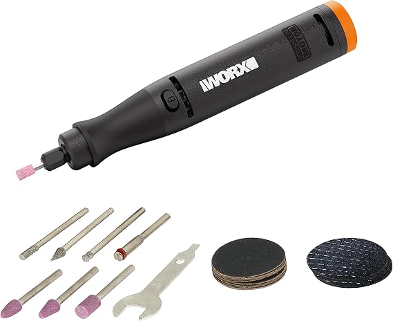 WORX WX739.9 MAKERX 20Volt Kömürsüz Profesyonel Gravür Makinesi + 19 Aksesuar (Akü Dahil Değildir)