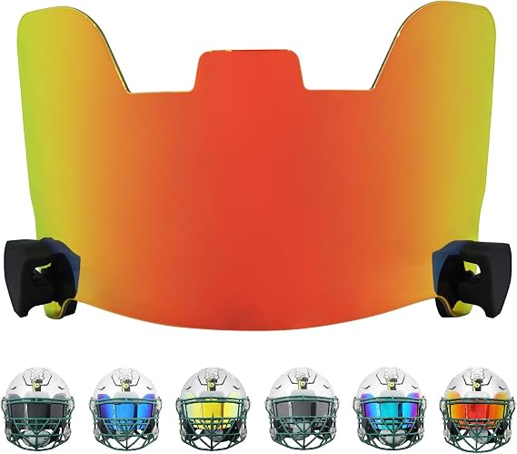 Football Visor, Visor for Helmet with High Clarity, Impact Resistant Football Helmet Visor, Easy Install Visor Football for Yough&Adult Football Gear