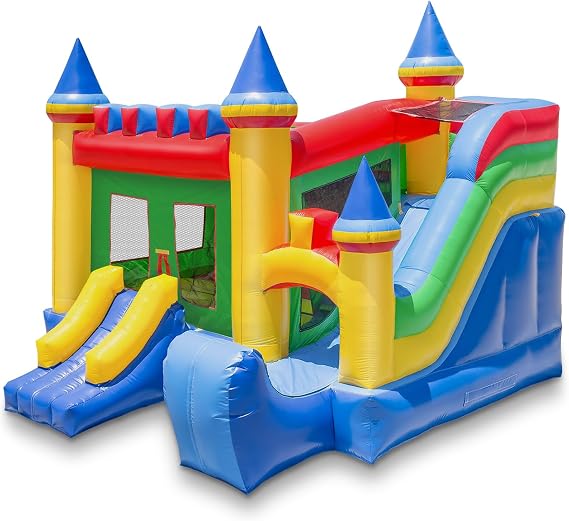 Cloud 9 Commercial Grade Castle Bounce House with Slide - 100% PVC 16' x 17' Bouncer - Inflatable Only