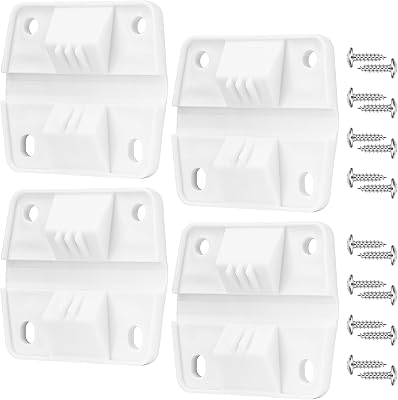 Cooler Hinges Replacement Kit Compatible with Coleman, 4 Pack Plastic Cooler Hinges with Screws, Cooler Accessories