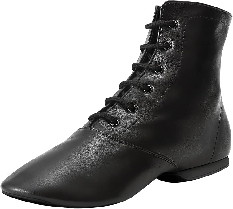 Jazz Dance Boots Split Sole for Women and Men's Leather Dancing Shoes