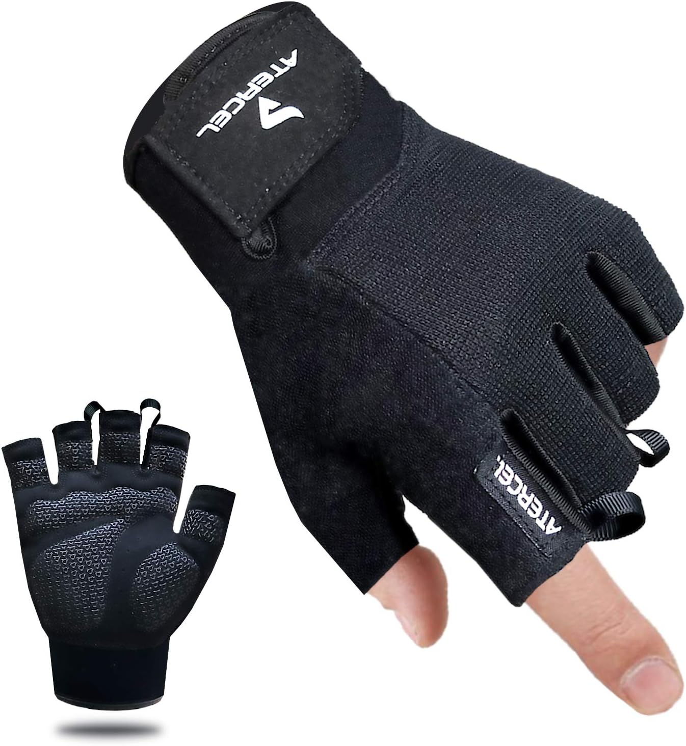 ATERCEL Weightlifting Gloves, Gym Gloves for Crossfit, Training, Cycling, Training, Breathable and Fitted for Men and Women