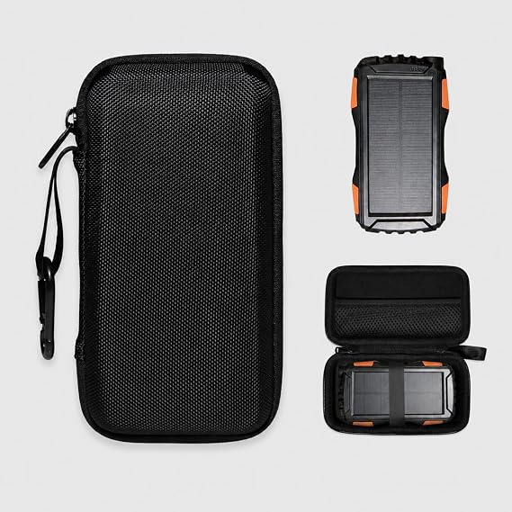 Alltravel Organizing Case for Solar Portable Charger Compatible with Mregb, BLAVOR, QiSe, Annero, QIMYE