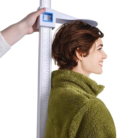Tetuga Height Measurement Portable Stadiometer Chart Rod for Kids 8-82 in | Medical Grade Accuracy, Unit with cm & inch, 20-210cm Measuring Tool for Wall,Gym, School,Clinical Adults, Easy Installation