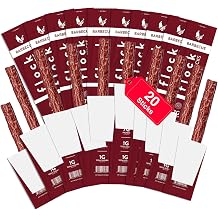 Flock BBQ Chicken Meat Sticks 20 Count | GLP-1 Friendly High Protein Chicken Sticks 7g Protein | Healthy Meat Snacks Keto | Protein Meat Sticks Low Carb | Gluten Free Healthy Protein Snack