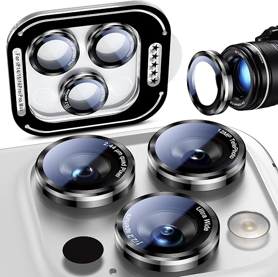 Uyiton for iPhone 17/16/15/14 (Pro Max & Pro) Camera Lens Protector