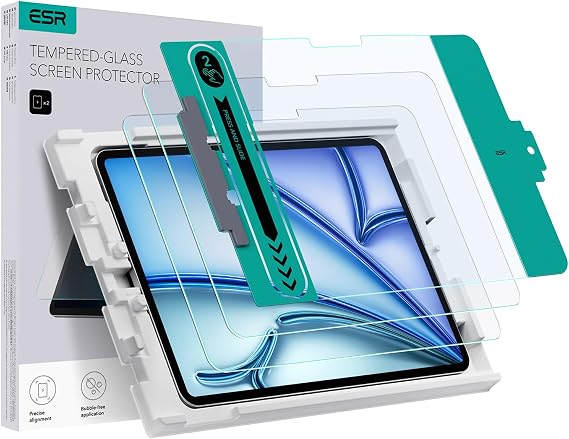 ESR 2 Pack Screen Protector for iPad Air 11 Inch M4/M3/M2