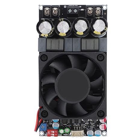 ZK 3002 Digital Power Amplifier Board, 300W Single Channel 600W Stereo, TPA3255 Chip, 8-50VDC, PCB Material, Temperature Controlled Cooling