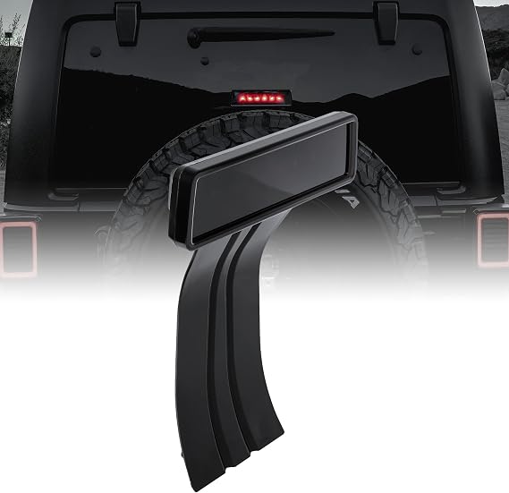 TRUE MODS Third Brake Light Replacement For Jeep Wrangler JK LED Tail Light [Smoked Lens] 3rd Brake Light Compatible with Jeep Wrangler JK Accessories 2007-2018