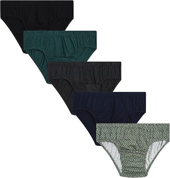 Van Heusen Mens Underwear Briefs - 5 Pack Soft Stretch Performance Athletic Low Rise Briefs for Men with Contour Pouch