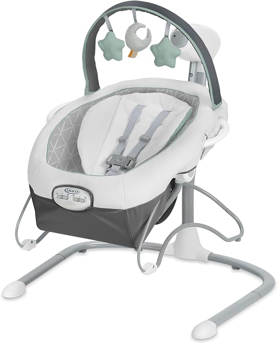 Graco Soothe n Sway LX Portable Baby Swing and Baby Bouncer Bouncer, Multi Direction Seat, 2 Speed Vibration, Derby