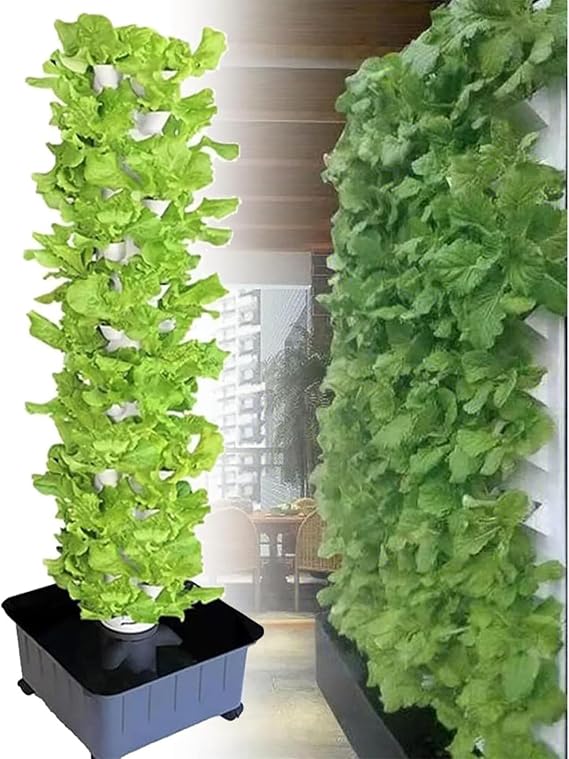 gff 15-layer 45-hole hydroponic tower set hydroponic planting system, hydroponic planting system, smart, hydroponic cultivation system