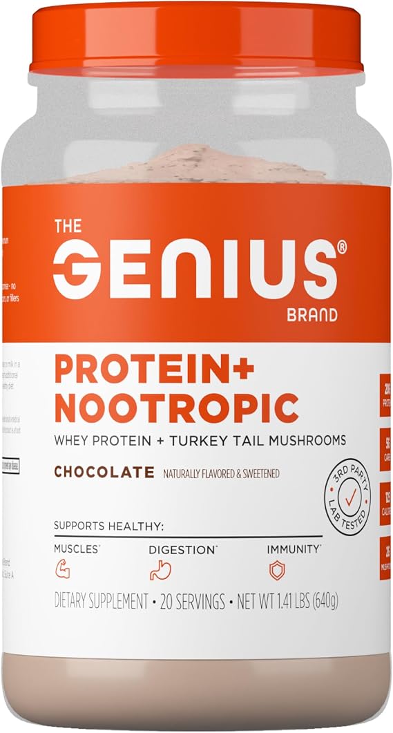The Genius Brand Protein Powder, Chocolate, 20 Servings