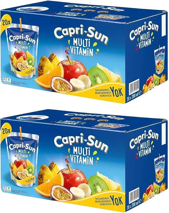 Capri-Sun Multi Vitamin Juice, 200 ml x 40 Pieces
