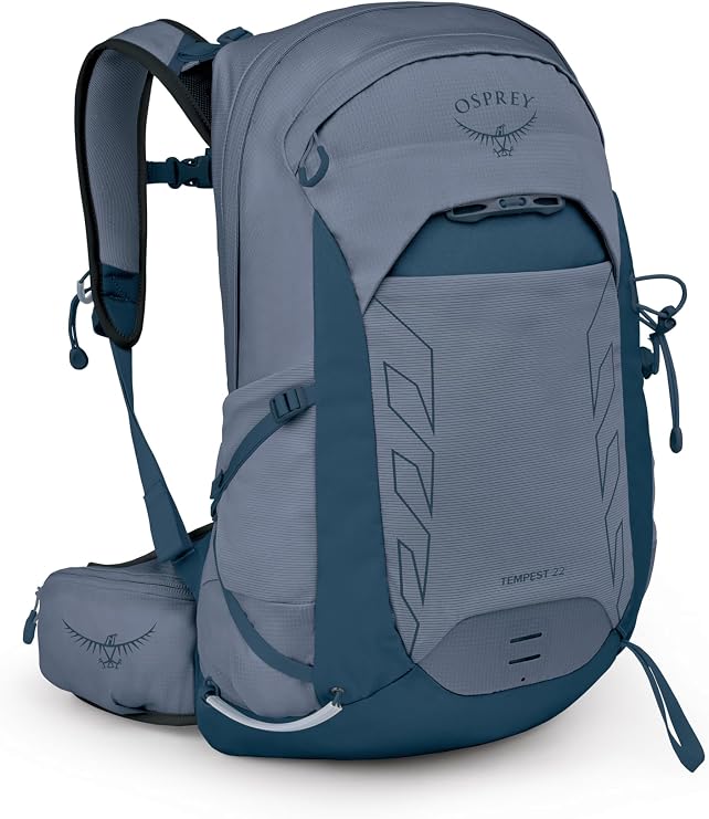 Osprey Women's Tempest 22 Lightweight Hiking Backpack, Anchor Blue/Atlas, One Size