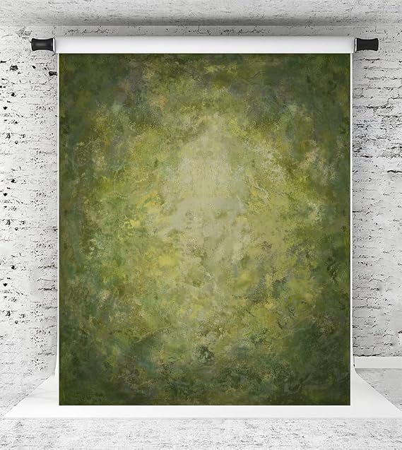 Kate 5x7ft Abstract Green Backdrop for Photography Portrait Photo Background Studio Props for Photoshoot