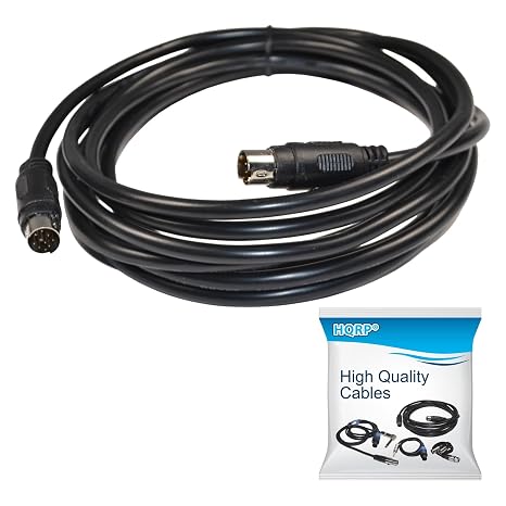 HQRP 9-pin Male to 9-pin Male (M/M) Audio Input Cable Compatible with Bose 302580-1001 Replacement for Lifestyle 135 235 48 T10 V20 ; CineMate 130 ; SoundTouch 130