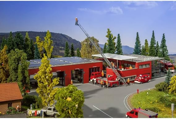 Faller 130160 Modern Fire Station HO Scale Building Kit