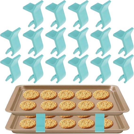 16Pcs Baking Sheet Stackers, Space-Saving Tray Stackers, Reusable Trays Stacking Holder, Kitchen Countertop for Canteens Fast Food Restaurants,Multipurpose Baking Tray Stackers for Freeze Dryer Trays