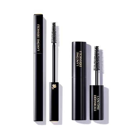 Lancome Definicils Defining & Lengthening Black Mascara Duo - For Defined, Lengthened & Natural-Looking Lashes - Full Size & Travel Size Mascara Set