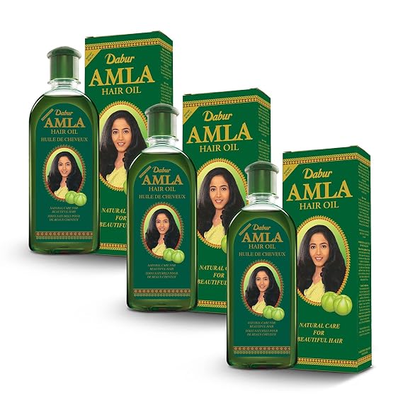 Dabur Amla Indian Bio Oil for Healthy Hair and Moisturized Scalp for Men and Women, Natural Care for Beautiful Hair 1 Fl Oz.