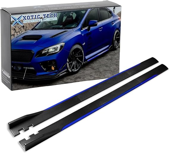 Xotic Tech Car Lower Side Skirts Protect Rocker Panel Splitter Winglets Diffuser Bottom Line Extension Body Kit Universal Fit
