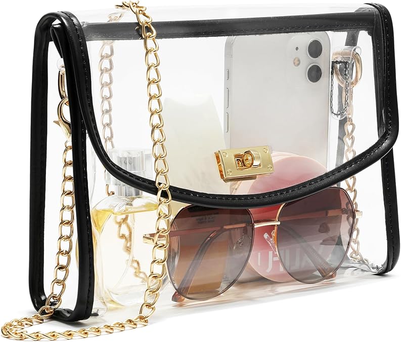 YGR Clear Bag for Stadium Events Stadium Approved Crossbody Purse for Women