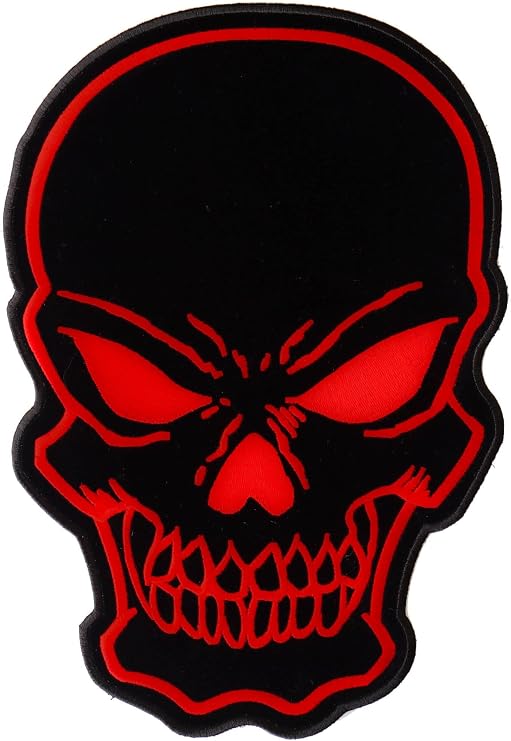 Skull Patch, Large Skull Patches for Biker Jackets (PL6332)
