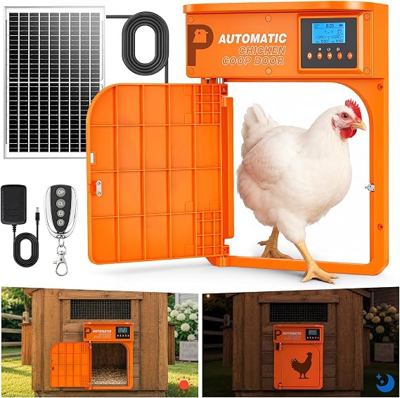 Automatic Chicken Coop Door with Solar Panel
