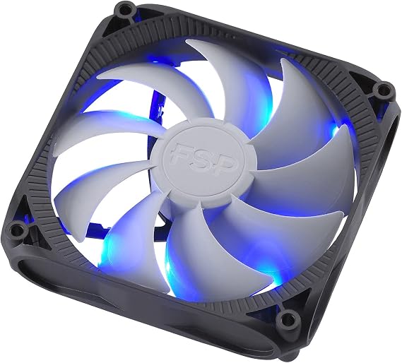 FSP 120mm Quiet Sleeve Bearing Case Fan Blue LED for Computer Cases (CF12S11)