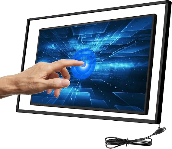 SpecialTouch 65 Inch Infrared Touch Screen Frame 20 Points Interactive Ir Touch Screen Panel Overlay Suitable for Touch LCD Monitor TV Frame, Touch Digital Signage, Touch Whiteboard