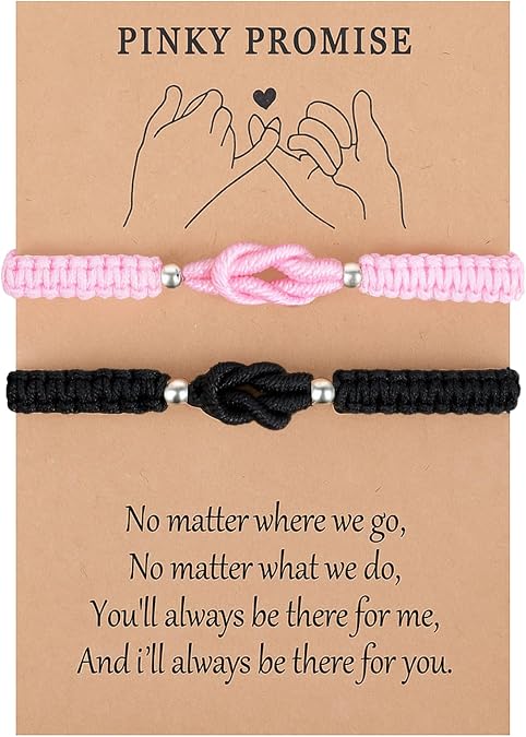 Nogeqi 2 Pcs Matching Couple Bracelets, Long Distance Relationship Gifts