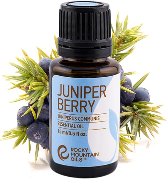 Rocky Mountain Oils Juniper Berry Essential Oil, Pure Organic Aromatherapy Diffuser Oil, Perfume Oil, Premium Grade Aroma Oil for Home & Spa Use 15ml