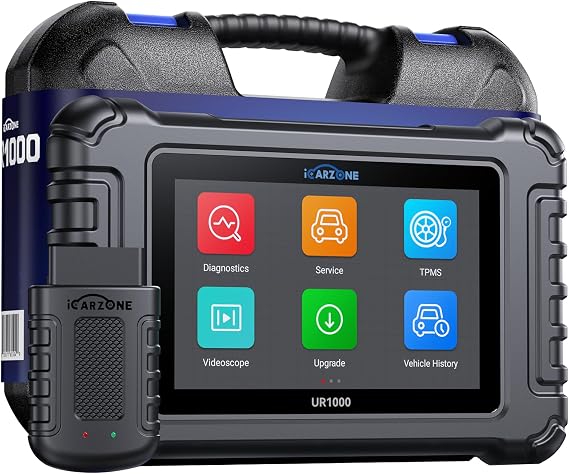ICARZON UR1000 Wireless Diagnostic Tool for All Cars, All System OBD2 Scanner 50 Resets, 40000+ Bidirectional Test, Battery Registration, TPMS Programming, CANFD, Free Update
