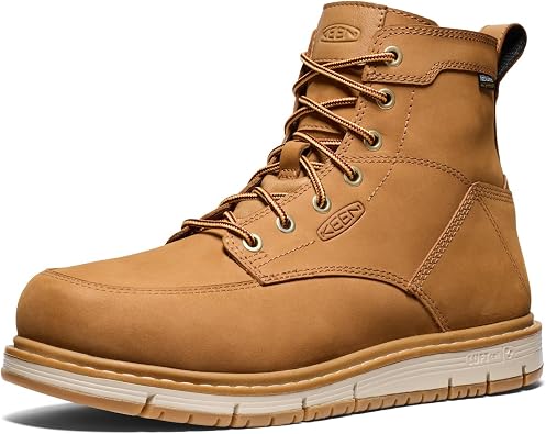 KEEN Utility Mens San Jose 6 Alloy Toe Waterproof Wedge Work Boots