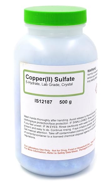 ALDON Innovating Science Lab-Grade Copper (II) Sulfate 5-Hydrate Crystals, 500g - The Curated Chemical Collection