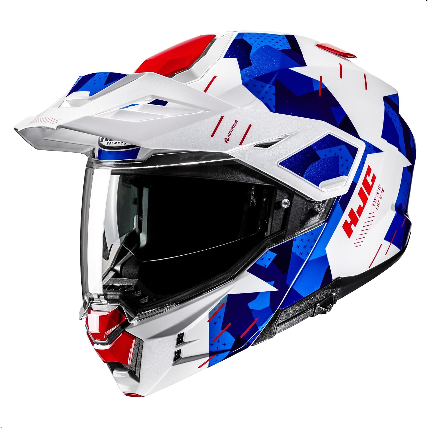 HJC i80 Roki Modular Motorcycle Helmet with HJ-44 Pin-lock Shield, DOT Approved MC21, X-Small