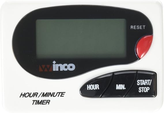 Winco Clear Digital Timer LCD Display