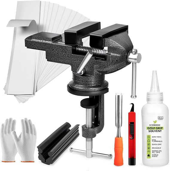 Golf Grip Kit for Regripping Golf Clubs Golf Grip Removal Tool Set