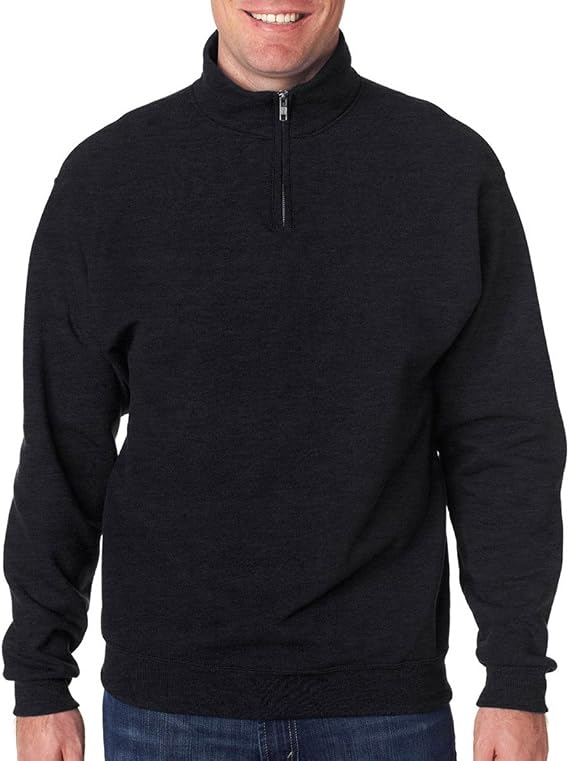Jerzees Men's NuBlend 1/4 Zip Cadet Collar Sweatshirt