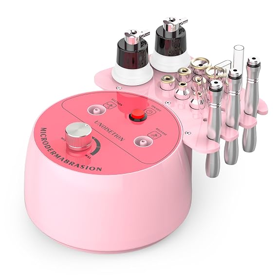 Diamond Microdermabrasion Machine Professional for Facial UNOISETION 3 in 1 Home Microdermabrasion Machine for Skin Exfoliating, Blackhead Removal, Spray Facial Moisturizing