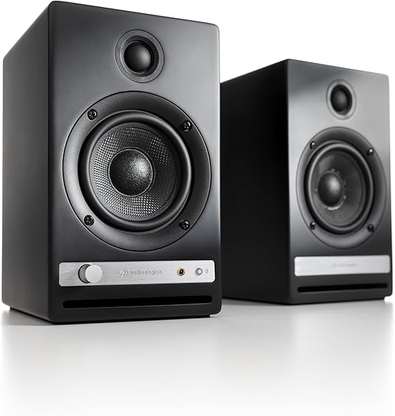 Audioengine HD4 Powered Bookshelf Speakers Bluetooth 5.3 aptX Adaptive,