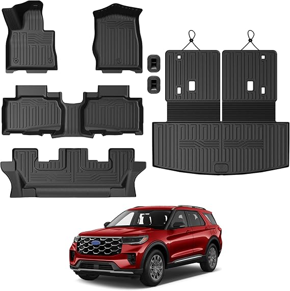 Floor Mats for 2020-2026 Ford Explorer 6-Seat Accessories