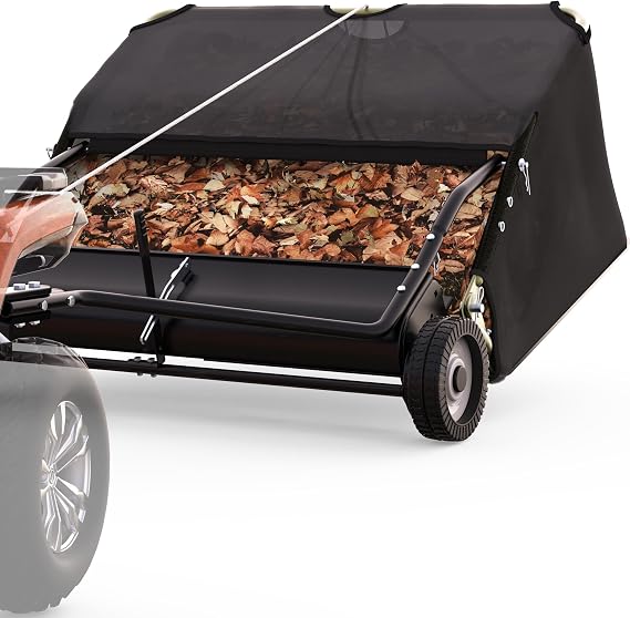 AUTOSAVER88 42" Tow Behind Lawn Sweeper 12.9 cu. ft Capacity